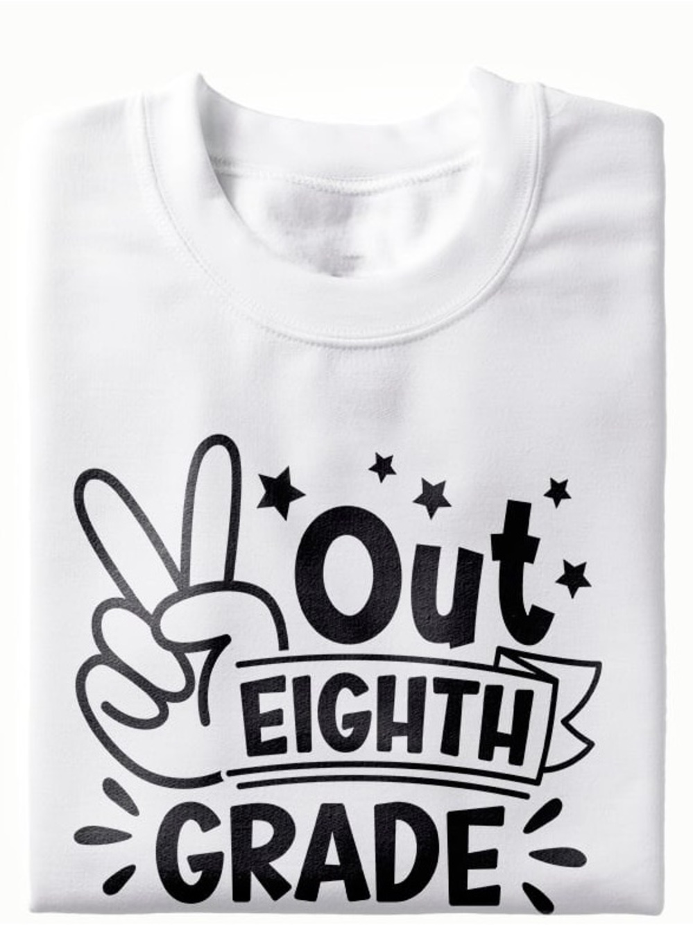 8th Grade Graduation Tee.  Choose your wording color